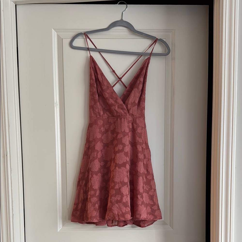 Elegant Pink Floral Dress